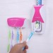 Диспенсер для зубной пасты и щеток автоматический w-506 (White Pink)