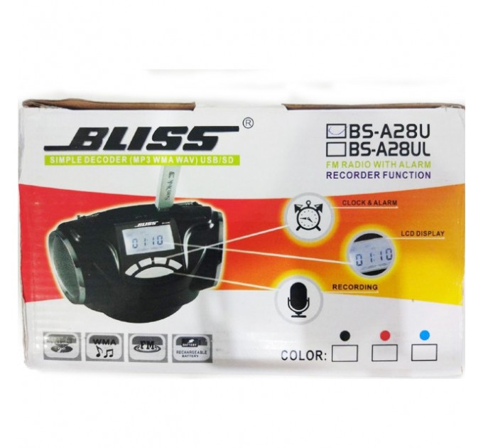 Радиоприемник BLISS BS-A28U (Blue) 