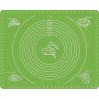 Силіконовий антипригарний килимок для випікання та розкочування тіста 40x30 Зелений