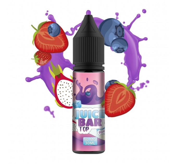 Жидкость для POD систем Flavorlab JUICE BAR TOP Pitaya Strawberry Blueberry 15 мл 50 мг (Питайя клубника черника)