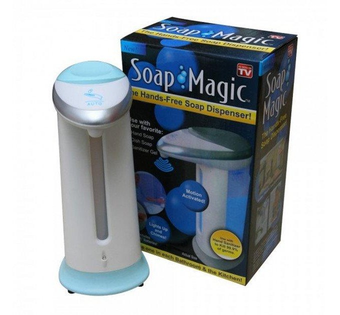 Диспенсер для мыла Soap Magic сенсорный (White Blue) 