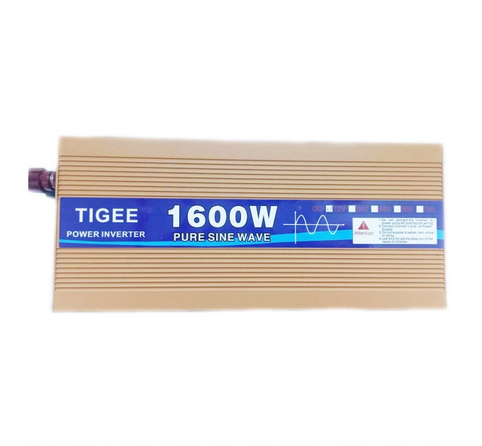 Инвертор Tigee Power 1600W 014 c 12V на 220V чистая синусоида (1розетка)