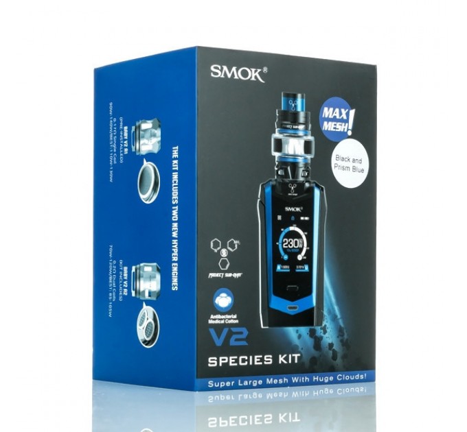Стартовий набір Smok Species 230W Touch Screen TC Kit with TFV8 Baby V2 Prism Blue Black