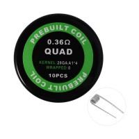 Комплект спиралей PREBUILT Quad Coil 0.36 10 шт Ом
