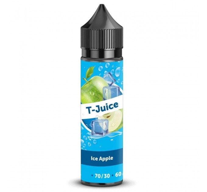 Жидкость для электронных сигарет T-Juice Ice Apple 0 мг 60 мл (Холодное яблочко)