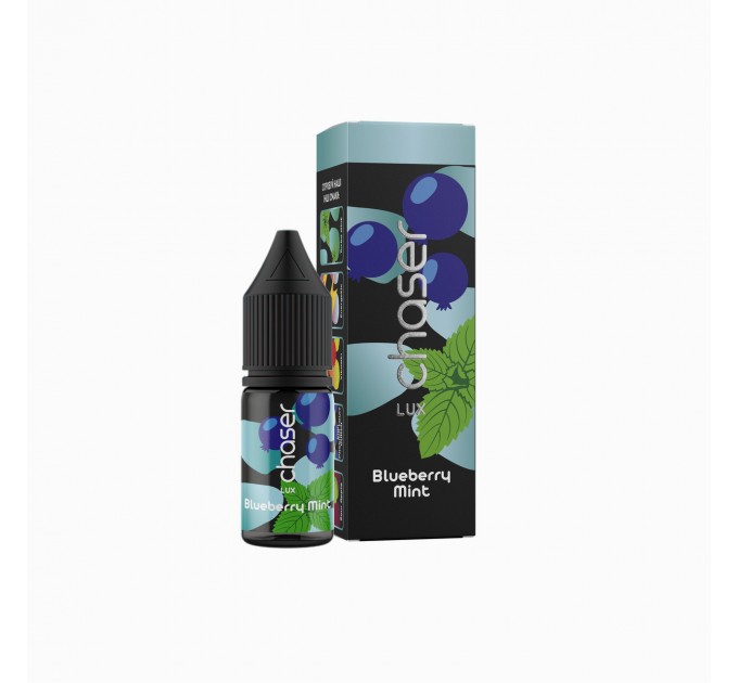 Жидкость для POD систем CHASER Lux Blueberry Mint 11 мл 30 мг (Черника и мята)