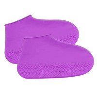 Бахилы на обувь силиконовые от воды и грязи S, Purple