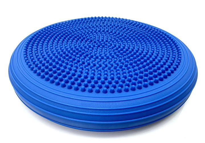 Балансировочная массажная подушка сенсомоторный балансировочный диск EasyFit 33х5 см (Blue) (16012)