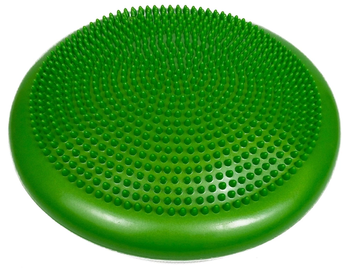 Балансировочная массажная подушка сенсомоторный балансировочный диск EasyFit 33х5 см (Green)