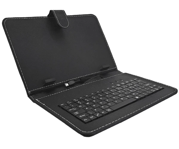Чехол для планшета универсальный с клавиатурой Micro-USB 9.7-11" подставка (Black)
