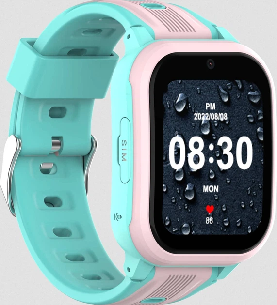 Детские смарт-часы Wonlex KT41 Original часы-телефон с видеозвонком GPS WI-FI и SIM-картой (Pink) (19140)