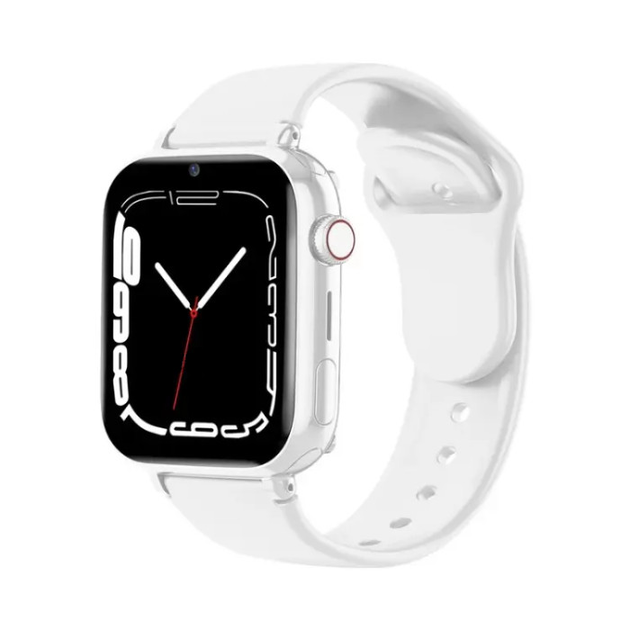 Детские смарт часы-телефон LEMFO LT38 4G GPS SIM-карта Original геозона видеозвонок (White)
