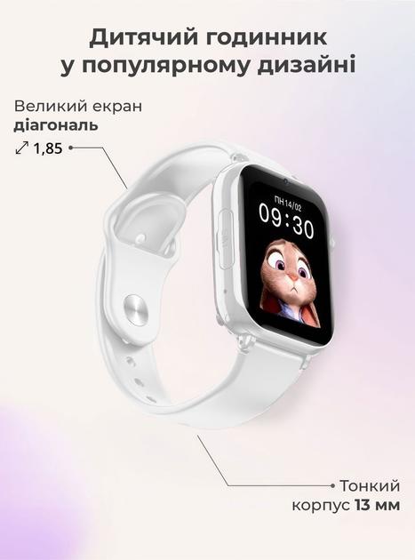 Детские смарт часы-телефон LEMFO LT38 4G GPS SIM-карта Original геозона видеозвонок (White) (17824)