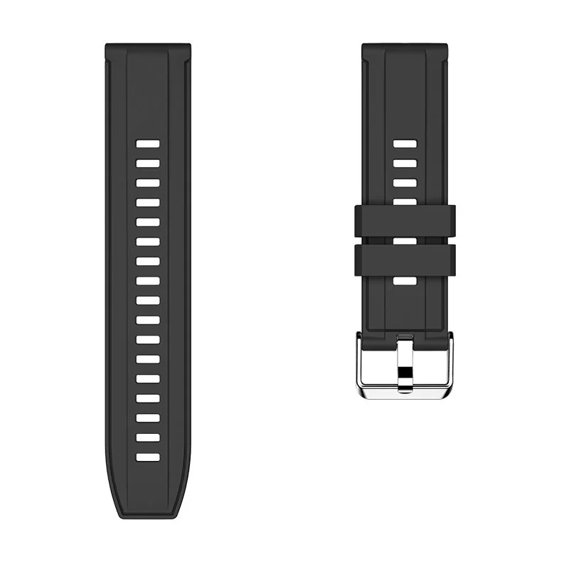 Ремешок силиконовый для Смарт-часов Kospet Tank T2, M2, T3, T3 Ultra Original (Black)
