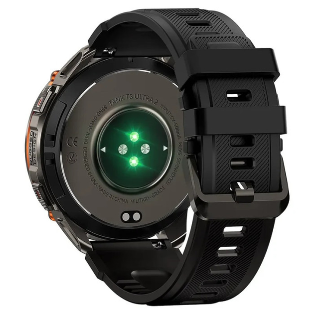 Смарт-часы Kospet Tank T3 Ultra 2 Special Edition Два ремешка Original (Black) (18651)