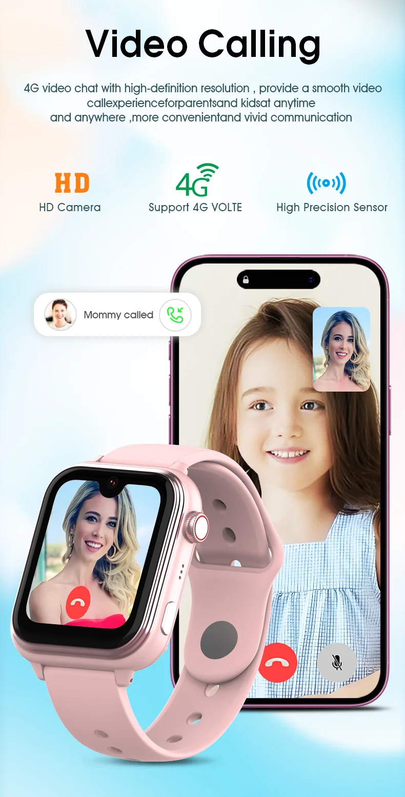 Смарт часы-телефон детские Wonlex KT37 Original с видеозвонком WI-FI GPS SIM-карта (Blue) (18886)