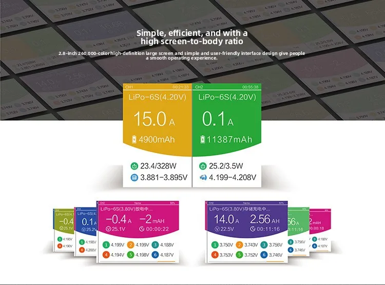 Зарядное устройство двухканальное HOTA D6 Pro Dual 325W 15A 1-6S LiPo AC/DC FPV беспроводная зарядка (Black) (18768)