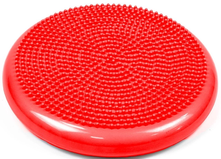 Балансировочная массажная подушка сенсомоторный балансировочный диск EasyFit 33х5 см (Red) (16013)