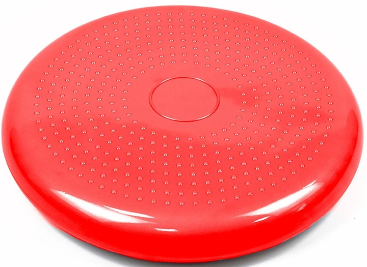 Балансировочная массажная подушка сенсомоторный балансировочный диск EasyFit 33х5 см (Red) (16013)
