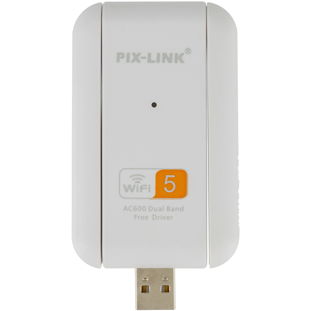 Беспроводной двухдиапазонный сетевой Wi-Fi адаптер PIX-LINK Wi-Fi USB LV-UAC03D 2.4/5GHz (White) (16152)