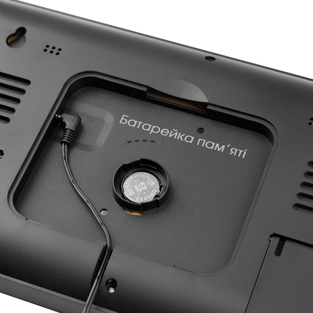 Часы электронные настенные и настольные LOSSO GRAND WC-600 Будильник с пультом (Black) (18968)