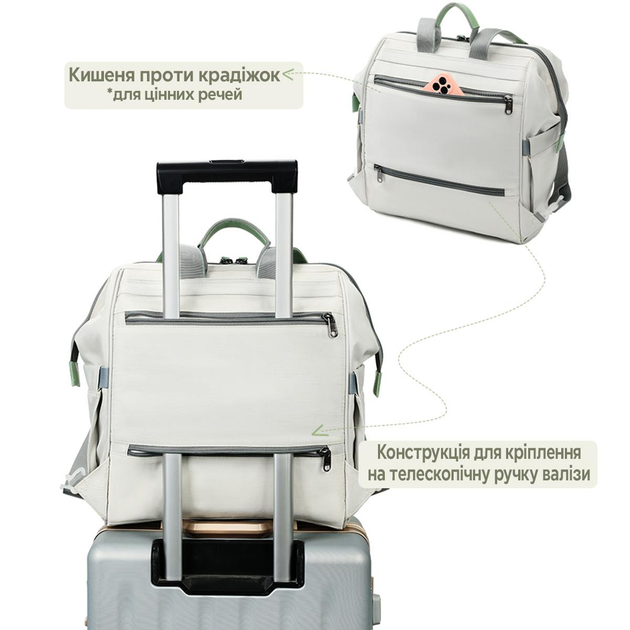 Городской рюкзак Tigernu T-B9513 для ноутбука 15л 14'' (White) (17035)