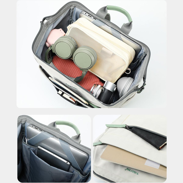 Городской рюкзак Tigernu T-B9513 для ноутбука 15л 14'' (White) (17035)