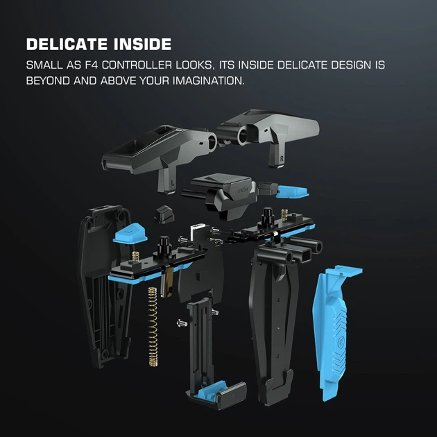 Игровой триггер для смартфона GameSir F4 Falcon мобильный контроллер джойстик курки для телефона (Black) (19009)