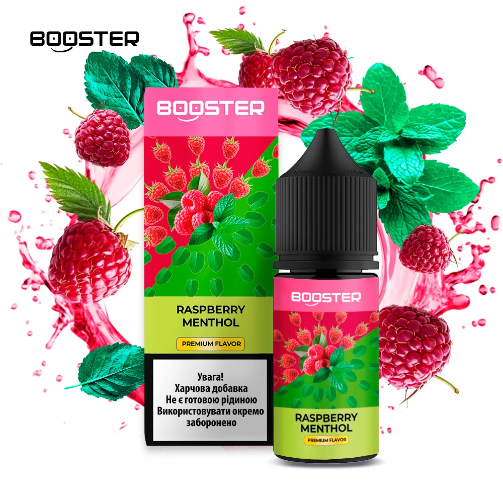 Набор компонентов для самозамеса солевой BOOSTER 30 мл (Raspberry Menthol, Малина Ментол 0-50 мг)