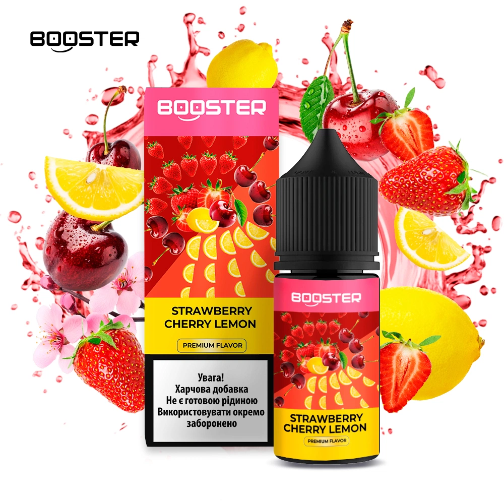 Набор компонентов для самозамеса солевой BOOSTER 30 мл (Strawberry Cherry Lemon, Клубника вишня лимон 0-50 мг)
