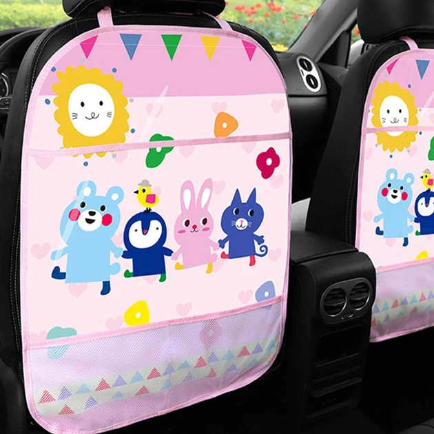 Органайзер автомобильный на переднее сиденье LVR 028 защитная накладка на спинку (Pink) (18998)