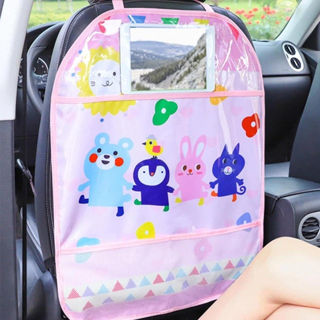 Органайзер автомобильный на переднее сиденье LVR 028 защитная накладка на спинку (Pink) (18998)