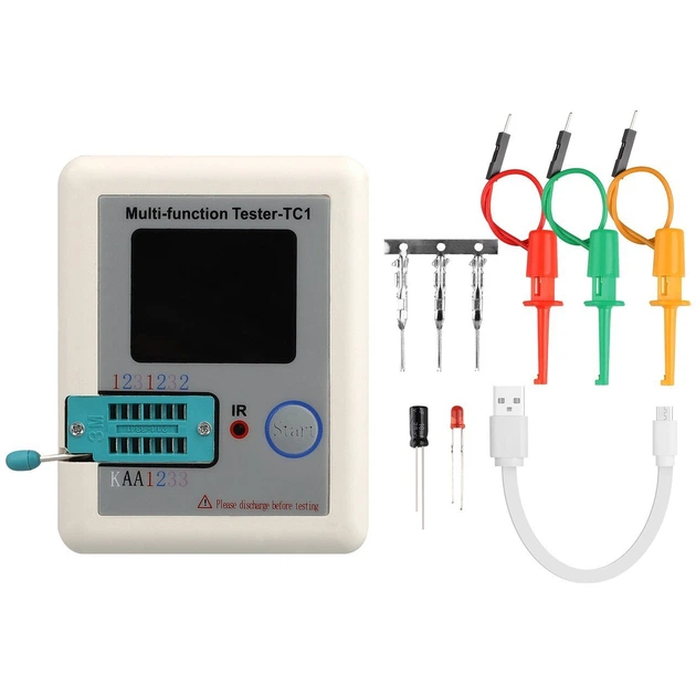 Цифровой тестер радиокомпонентов Fnirsi LCR-TC1 измеритель параметров транзисторов (19174)