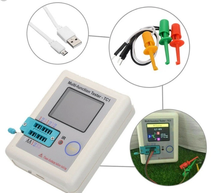 Цифровой тестер радиокомпонентов Fnirsi LCR-TC1 измеритель параметров транзисторов (19174)