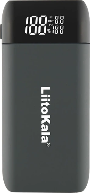 Зарядное устройство LiitoKala Lii-MP2 с функцией Power Bank для аккумуляторов АА, ААА, 18650, 21700 Li-Ion, IMR, INR, ICR (Black)