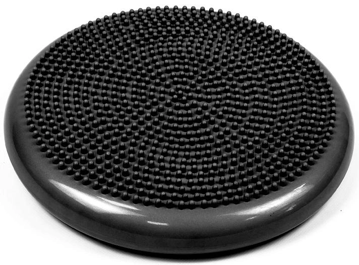 Балансировочная массажная подушка сенсомоторный балансировочный диск EasyFit 33х5 см (Black) (16014)