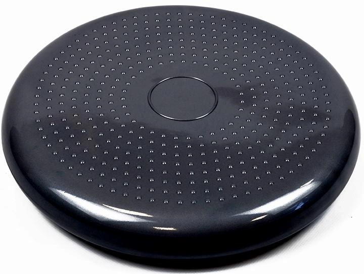 Балансировочная массажная подушка сенсомоторный балансировочный диск EasyFit 33х5 см (Black) (16014)