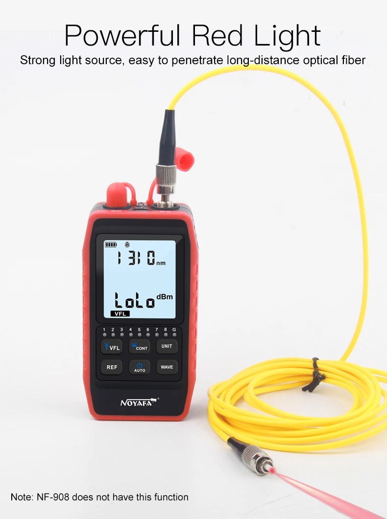 Многофункциональный кабельный тестер Noyafa NF-908S для RJ45, FC  ST  SC (18888)