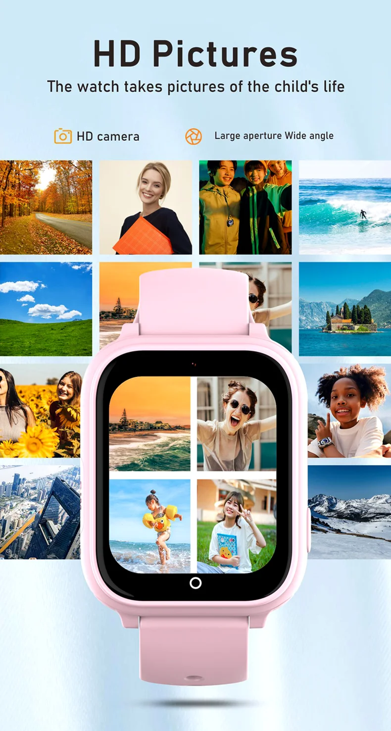 Смарт часы-телефон детские Wonlex CT25 Original с видеозвонком WI-FI GPS SIM-карта (Pink) (18357)