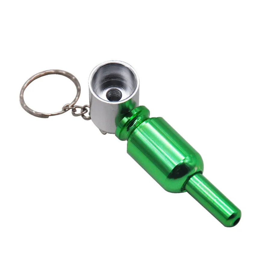 Трубка курительная металлическая HL-195 (Silver Green)