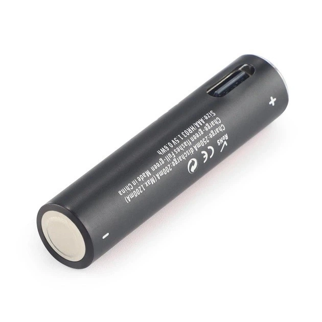 Аккумулятор AAA Soshine 1.5V 400 mAh 600 mWh с Type-C зарядкой / Батарейка аккумуляторная (18881)