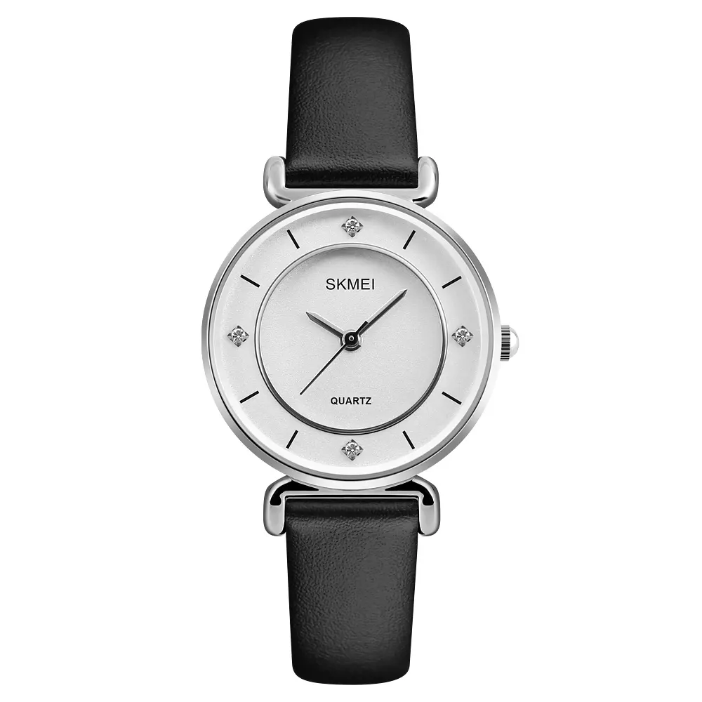 Часы наручные женские Skmei 1330 Original (Silver leather, 1330LSI)