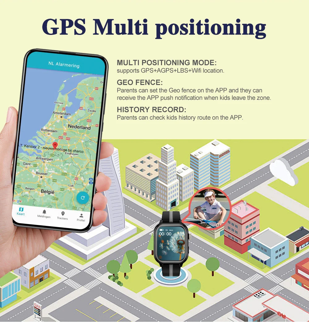 Детские смарт-часы Wonlex KT39 Original часы-телефон с видеозвонком GPS WI-FI и SIM-картой (Pink) (19137)