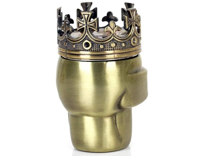 Гриндер для измельчения табака D&K Череп в короне DK-5067-B (Gold) (15700)