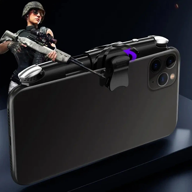 Игровой триггер для смартфона Sarafox G5 мобильный контроллер джойстик курки для телефона (Black) (19010)