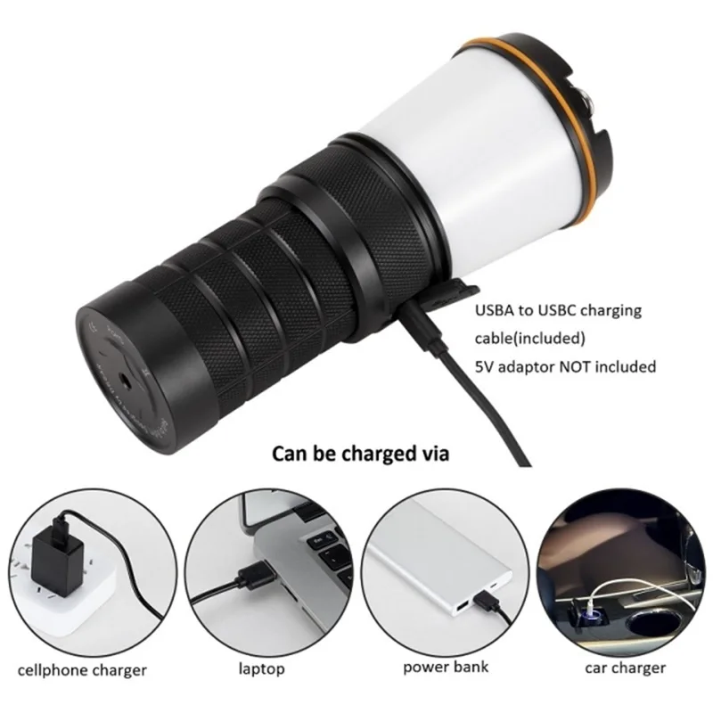 Кемпинговый фонарик Sofirn BLF LT1 аккумуляторная лампа для палатки и туризма (Black) (19280)