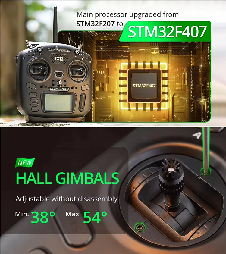 Пульт дистанционного управления RadioMaster TX12 MKII ELRS M2 16-канальный передатчик для БПЛА систем (Black) (18771)