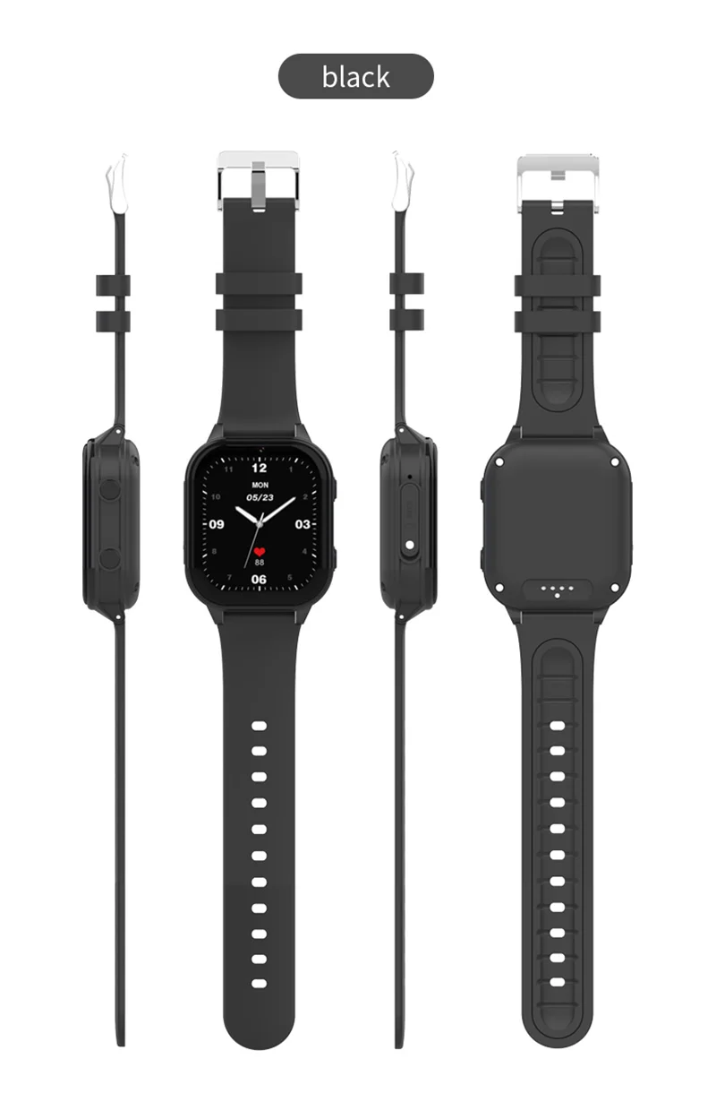 Смарт-годинник дитячі Wonlex KT19 RPO 4G з камерою WI-FI GPS SIM-карта Original (Black) (16992)