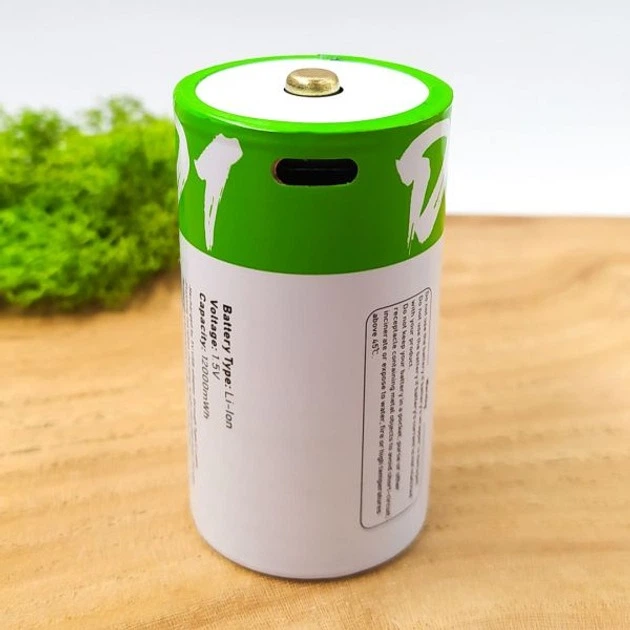 Аккумулятор тип D / R20 Smartoools 8000 mAh бочонок Li-Ion с зарядкой Type-C 1.5V (19329)