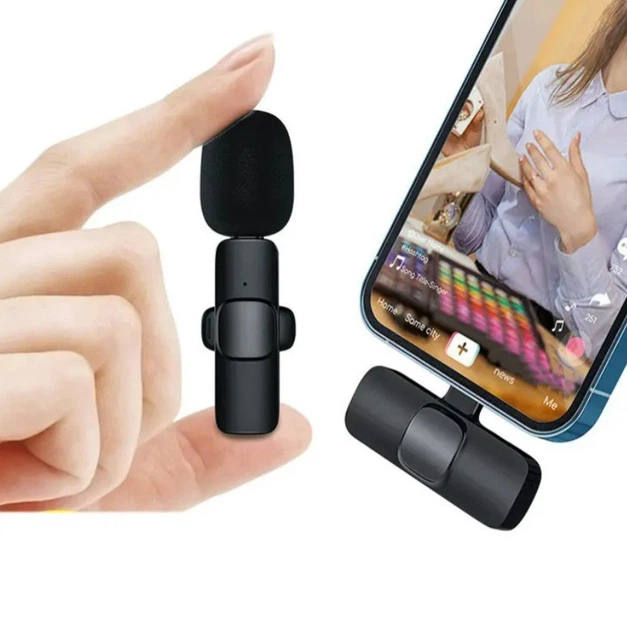 Беспроводной петличный микрофон K11 Type-C 2шт профессиональная петличка для блогеров (Black) (18891)